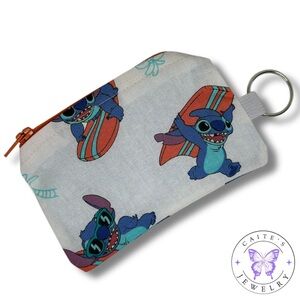 Handmade Coin Purse with a Stitch Surfing Fabric